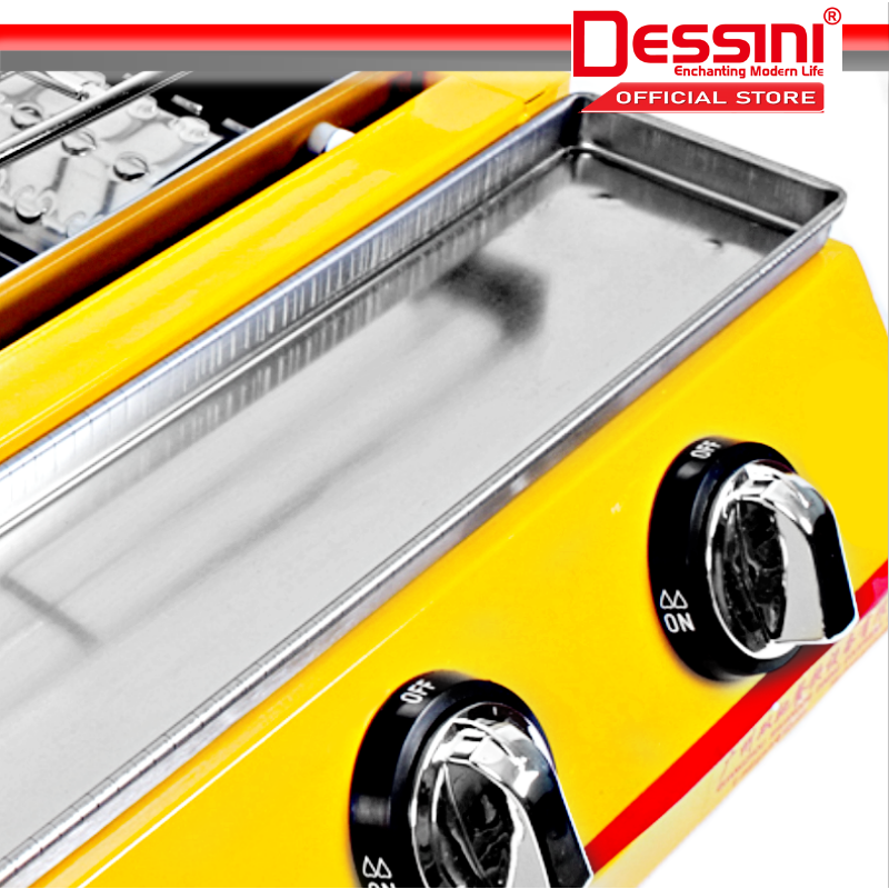 DESSINI ITALY CE Approval Stainless Steel Gas BBQ Grill Stove 2800Pa