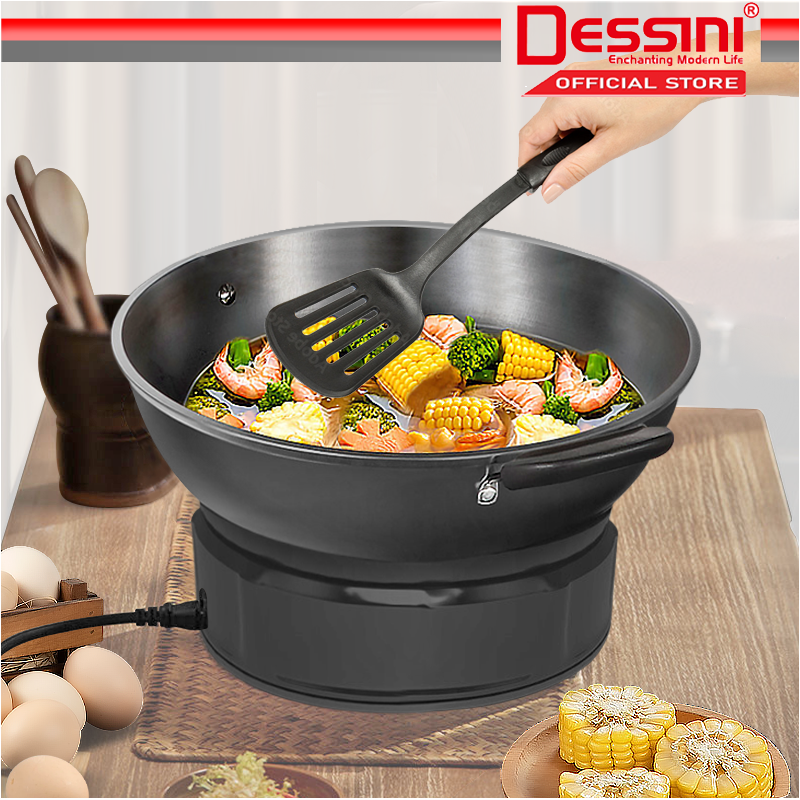DESSINI ITALY Electric Cooker Steamboat Hot Pot Casserole Non Stick