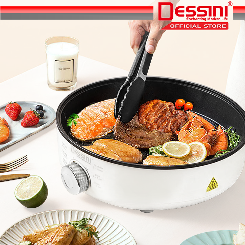 DESSINI ITALY Electric Cooker Steamboat Hot Pot Non Stick Frying Wok