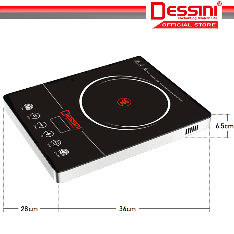 DESSINI ITALY Infrared Ceramic Cooker Hob Touch Control Panel 1 Burner