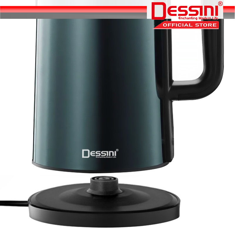 DESSINI ITALY 2.5L Stainless Steel Electric Kettle Automatic Cut Off