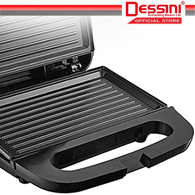 DESSINI ITALY Double Sided Electric Pizza Panini Waffle Sandwich Maker