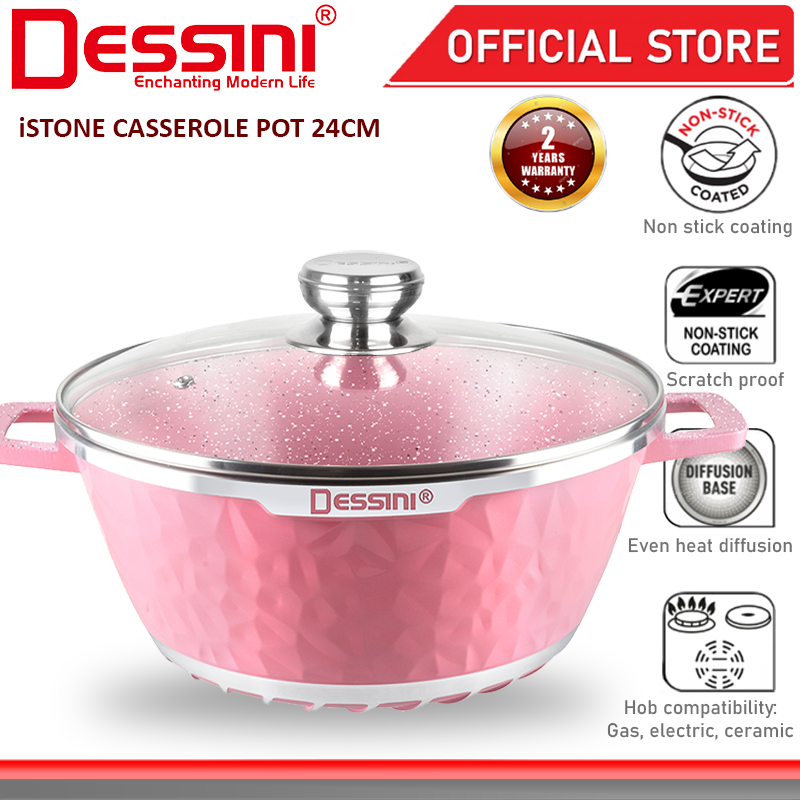 DESSINI ITALY IStone IST24 Granite Die Cast Aluminium Non Stick