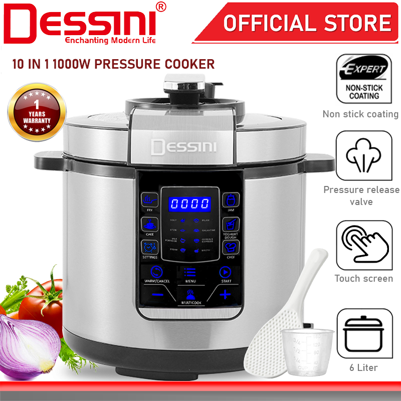 DESSINI ITALY 14 IN 1 Electric Digital Pressure Cooker Nonstick